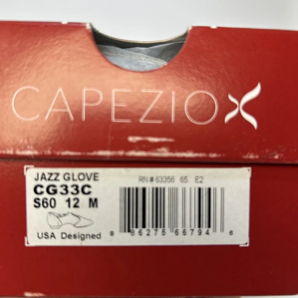 Capezio Kids Jazz Glove Jazz Shoe Skintone Tan Size 12 M Toddler Slip On NIB